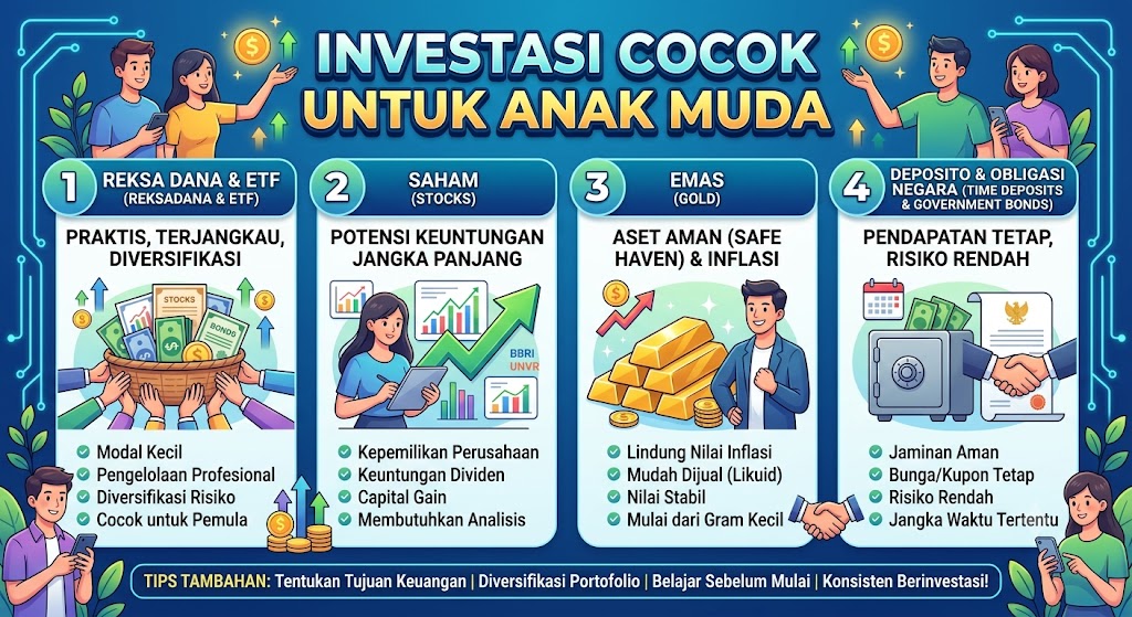 10 Jenis Investasi Cocok untuk Anak Muda, Pilihan Cerdas Membangun Masa Depan