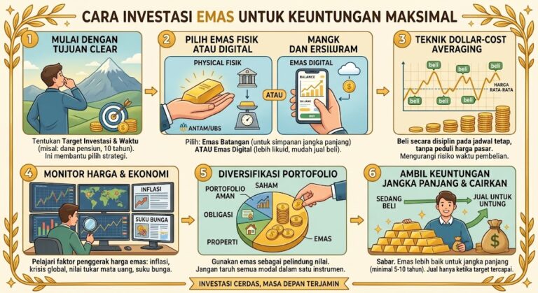 Cara Investasi Emas agar Mendapat Keuntungan Maksimal