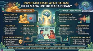 Investasi Emas atau Saham, Pilih Mana untuk Masa Depan?