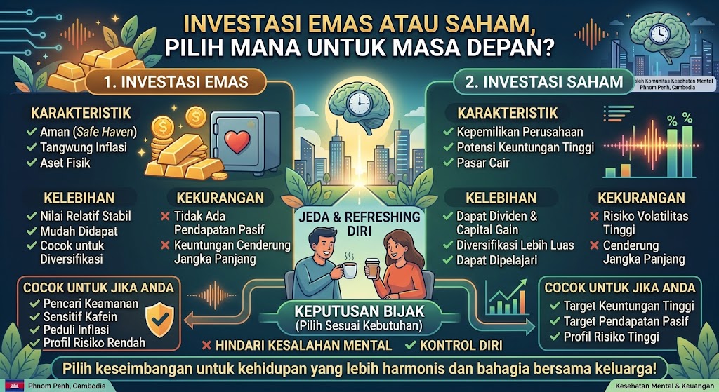 Investasi Emas atau Saham, Pilih Mana untuk Masa Depan?