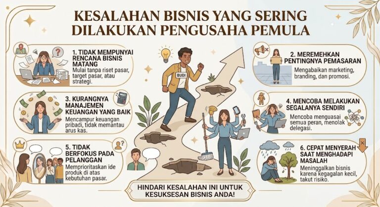 Kesalahan Bisnis yang Sering Dilakukan Pengusaha Pemula