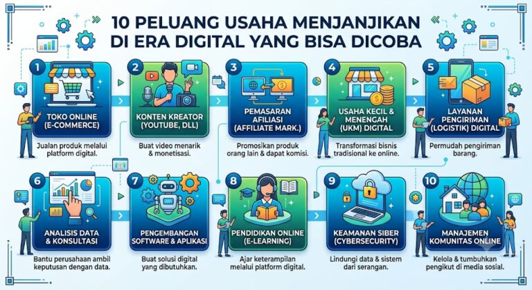 10 Peluang Usaha Menjanjikan di Era Digital yang Bisa Dicoba
