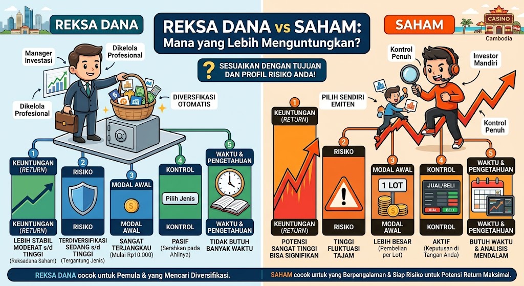 Reksa Dana vs Saham