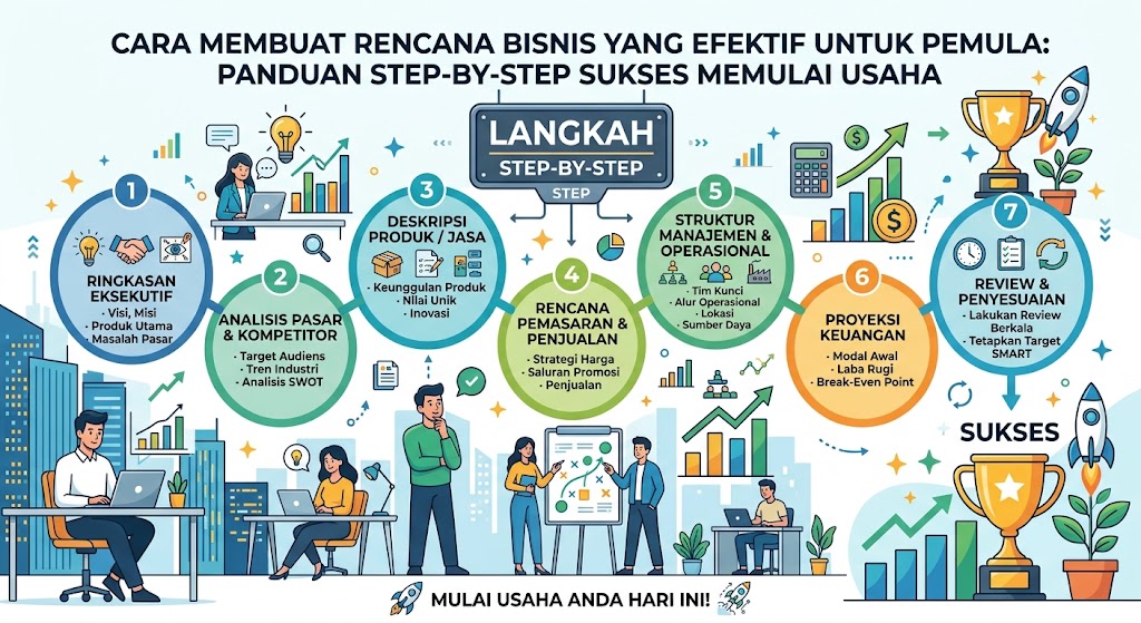 Cara Membuat Rencana Bisnis yang Efektif untuk Pemula: Panduan Step-by-Step Sukses Memulai Usaha