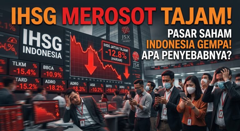 Saham IHSG Makin Merosot: Indonesia Diterjang Badai Ekonomi, Ini Kendalanya
